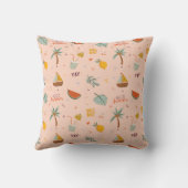 Coussin Motif Coloré d'Été Mignon (Verso)