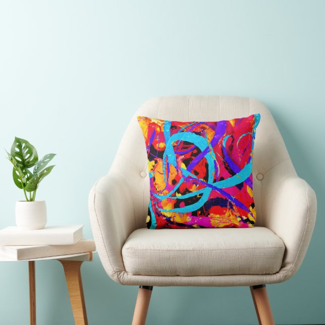 Coussin Motif Coloré et Joyeux (Chaise)