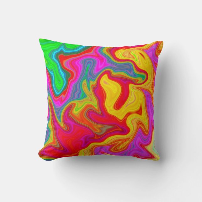 Coussin Motif coloré lumineux abstrait (Recto)