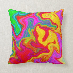 Coussin Motif coloré lumineux abstrait