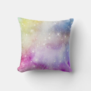 Coussin Motif coloré Rainbow Galaxy