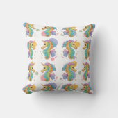 Coussin Motif coloré Seahorse (Recto)