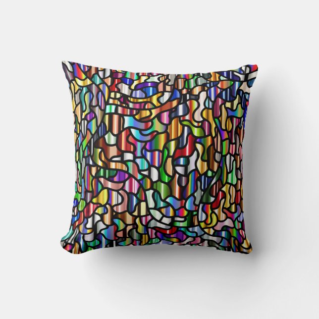 Coussin Motif couleur Abstrait (Recto)