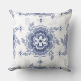 Coussin Motif couleur bleu blanc