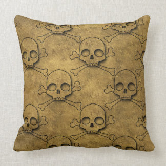 Coussin Motif crâne Golden Pirates