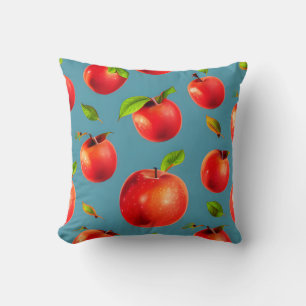 Coussin Motif Crisp Red Apples