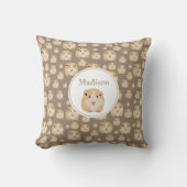 Coussin Motif Cute Hamster personnalisé (Recto)