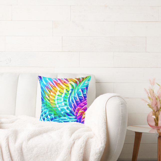 Coussin Motif d'abstractions colorées (Canapé)