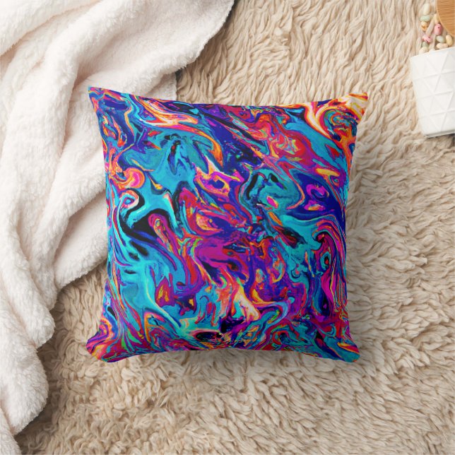 Coussin Motif d'abstractions géométriques colorées (Couverture)