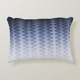Coussin Motif d'accentuation bleu vague