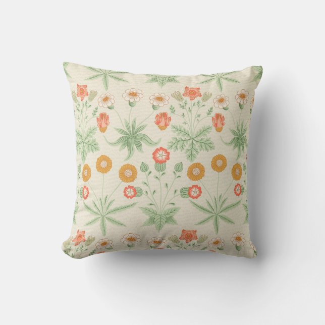 Coussin Motif Daisy (par William Morris) (Recto)