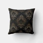 Coussin Motif damassé floral (Verso)