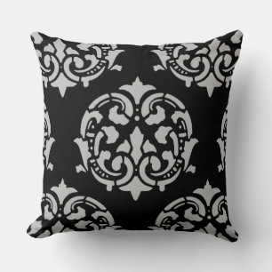 Coussin Motif damassé orné élégant