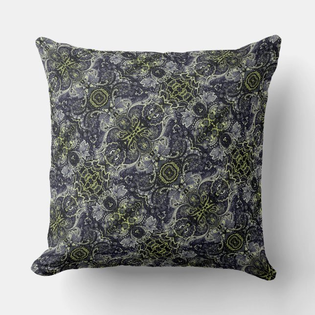 Coussin Motif damassé rétro (Recto)