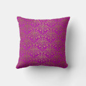 Coussin Motif damassé violet et or élégant (Verso)