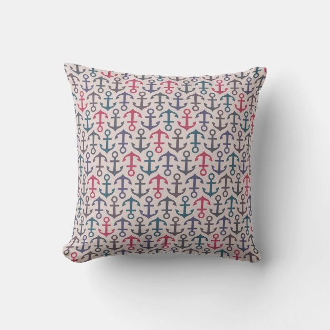 Coussin Motif d'Ancre (Recto)