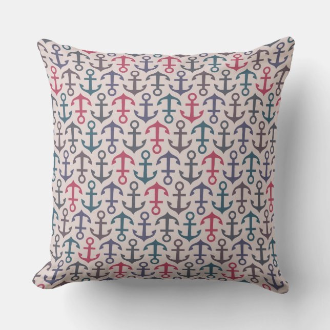 Coussin Motif d'Ancre (Recto)