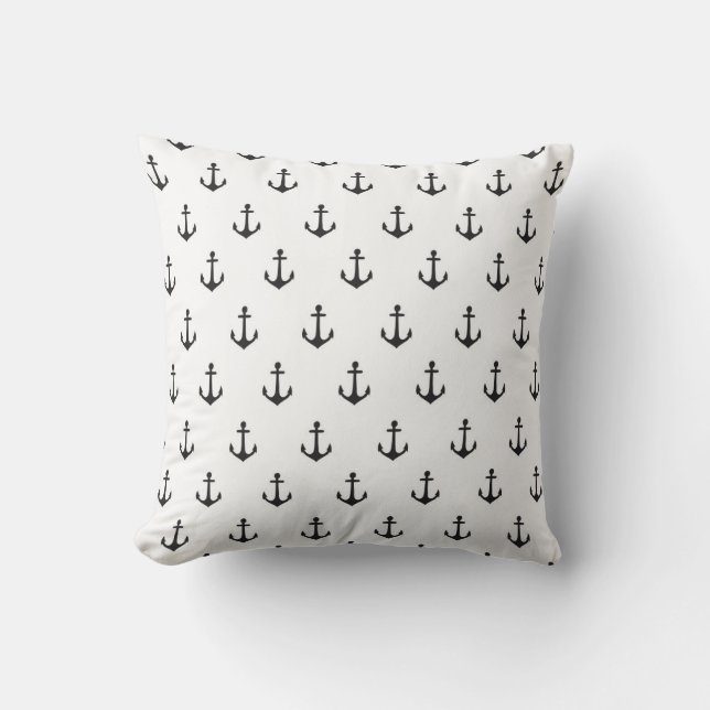 Coussin Motif d'Ancres nautiques (Recto)