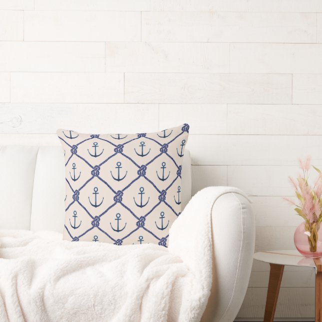 Coussin Motif d'Ancres nautiques (Canapé)
