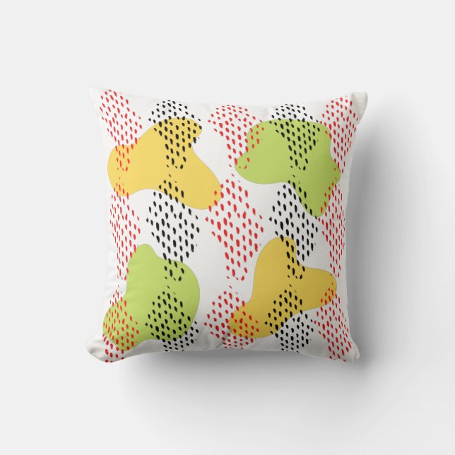 Coussin Motif d'aquarelle Abstrait moderne (Recto)