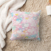 Coussin Motif d'aquarelle des Coeurs à couche mignonne (Couverture)