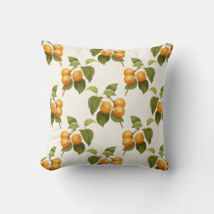 Coussin Motif d'aquarelle vintage Orange Apricots