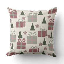 Motif d'arbre de Noël et de boîte de cadeau
