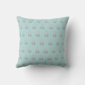 Coussin Motif d'arbre de pin enneigé (Verso)