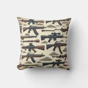 Coussin motif d'arme