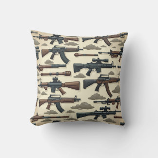 Coussin motif d'arme
