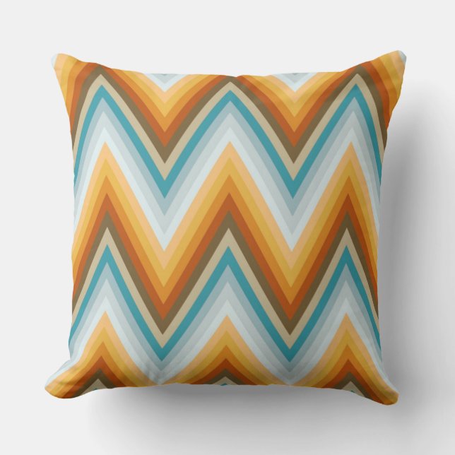 Coussin Motif d'arrière - plan de Chevron (Recto)