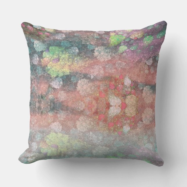 Coussin Motif d'art fractal de la fraise Soufflé (Recto)
