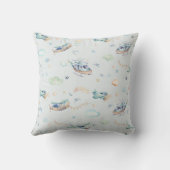 Coussin Motif d'avion mignon (Verso)