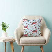 Coussin Motif d'avion rouge et bleu (Chaise)