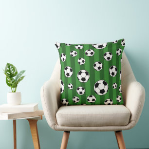 Coussin Motif de balle de football pour enfants sur les ba