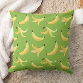 Coussin Motif de banane jaune rétro drôle éditable pour fê (Couverture)