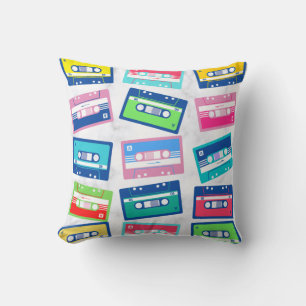 Coussin Motif de bande audio Vintage rétro