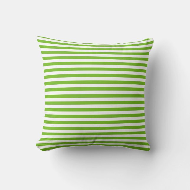 Coussin Motif de bande verte (Recto)