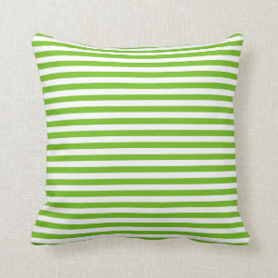 Coussin Motif de bande verte