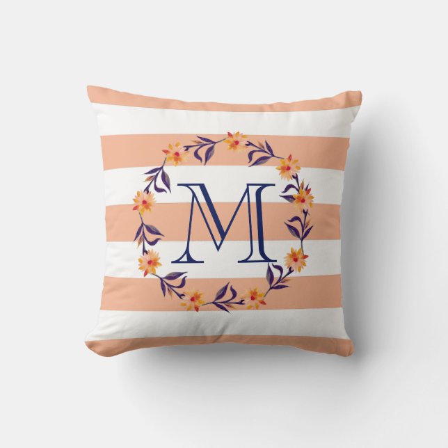 Coussin Motif de bandes (Recto)