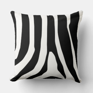 Coussin Motif de bandes d'impression Zebra