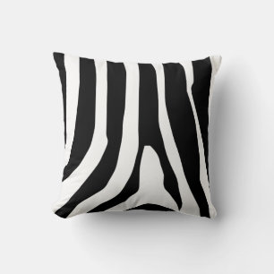 Coussin Motif de bandes d'impression Zebra