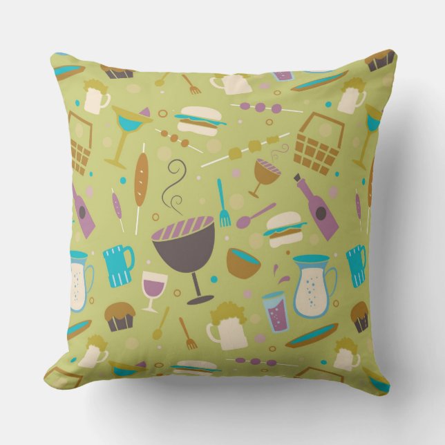 Coussin Motif de barbecue (Recto)