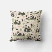 Coussin Motif de bébé panda mignon | (Verso)