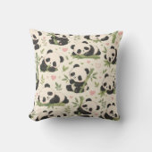 Coussin Motif de bébé panda mignon | (Recto)