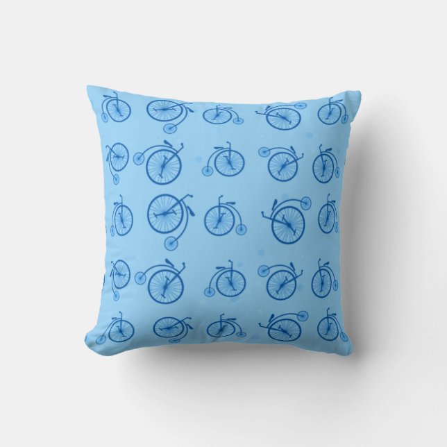 Coussin Motif de bicyclette rétro (Recto)