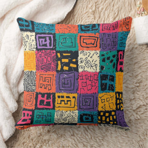 Coussin Motif de boîte colorée vibreant (1)