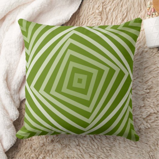 Coussin Motif de boîte en spirale verte d'été (Couverture)