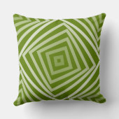 Coussin Motif de boîte en spirale verte d'été (Verso)