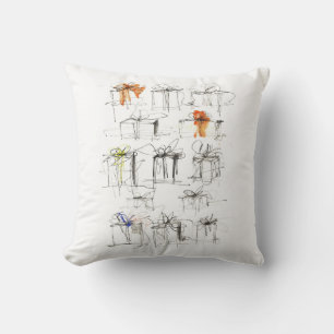 Coussin Motif de boîtes-cadeaux Abstraites